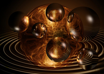 futuristic spheres