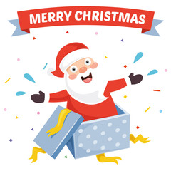 Vector Illustration Of Santa Claus