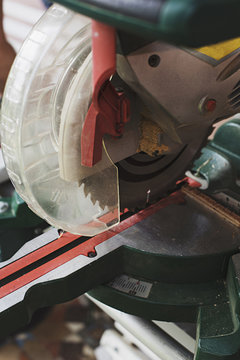 Close up of saw - home renovating