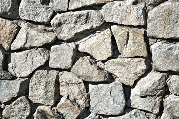wall from a rough stone