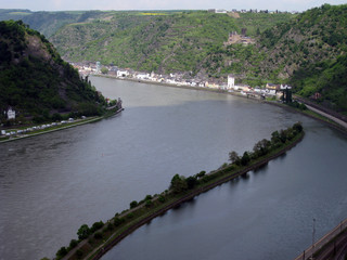 Fototapeta premium view of the river rhine