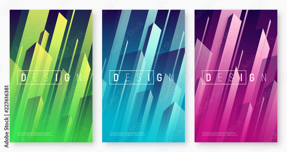 Canvas Prints vector abstract dynamic geometric backgrounds, colorful minimal