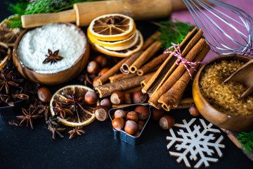 Christmas cooking concept