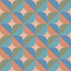 Seamless pattern with geometric shapes , colorful illustration