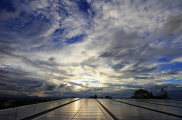 Messy Cloud over Solar PV Rooftop System