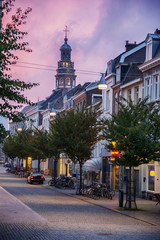 Evening in  historical center of town. Maastricht