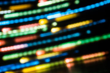 Long exposure light background. Glowing lights in motion.