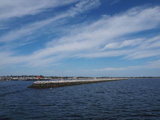 Steinbuhne beim Hafen von Provincetown