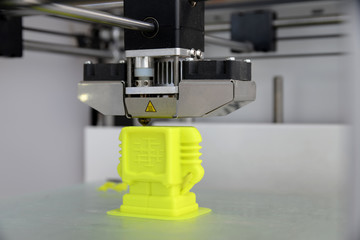 3D Printer Creating An Object