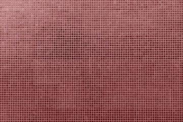 background of red mosaic ceramic tile wall texture