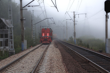 Fototapeta na wymiar train at the railway