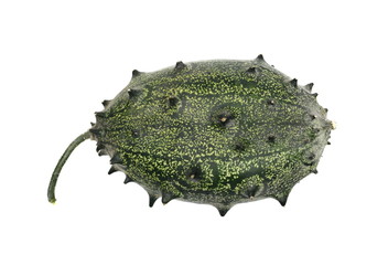 horned melon isolated on white background