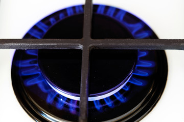 Gas burner flame