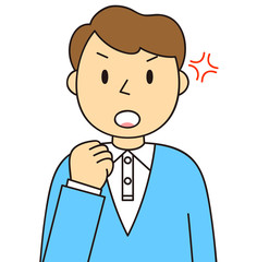 男性　ガッツポーズ