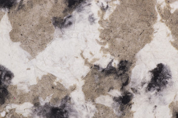 Empty sheet of recycle paper. Handmade paper background. Old paper. Recycling texture.