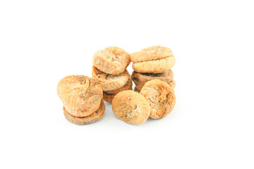 Dry fig isolated on white background