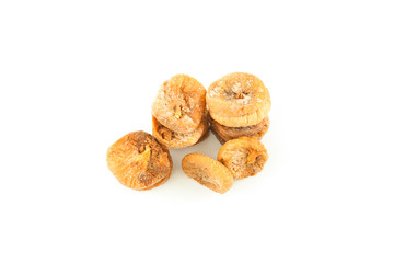 Dry fig isolated on white background