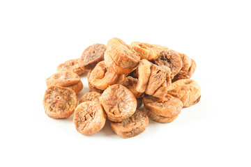 Dry fig isolated on white background