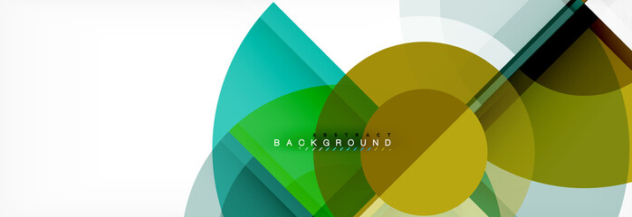 Fototapeta premium Circle abstract background