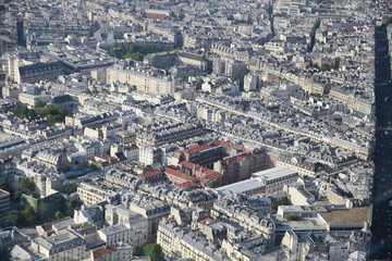 Fototapeta premium view of the quarters of Paris from the Montparnasse tower