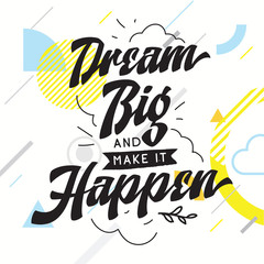 Typography for t shirt or sweatshirt printing and embroidery. Print for tee. Inspirational quote, motivation.