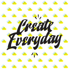 Typography for t shirt or sweatshirt printing and embroidery. Print for tee. Inspirational quote, motivation.