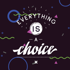 Typography for t shirt or sweatshirt printing and embroidery. Print for tee. Inspirational quote, motivation.