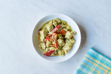 Butter Chicken with Curry Suace Murgh Makhani with Tender breast, Cream, Butter & Honey.