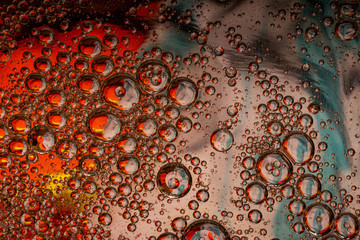 Red White Blue Bubble Madness Texture Background