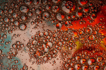 Red White Blue Bubble Madness Texture Background