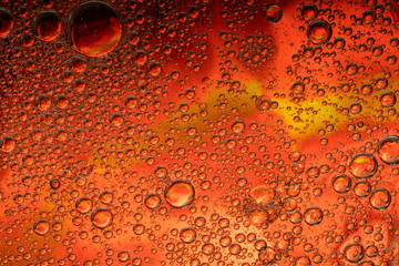 Orange Yellow Red Bubble Madness Texture Background