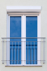 window with steel shutters