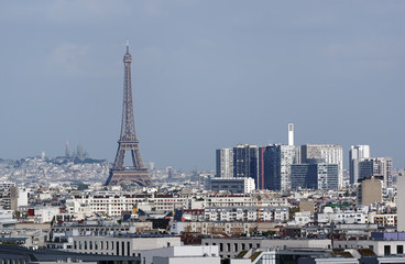 Eiffel tower and Paris roofs