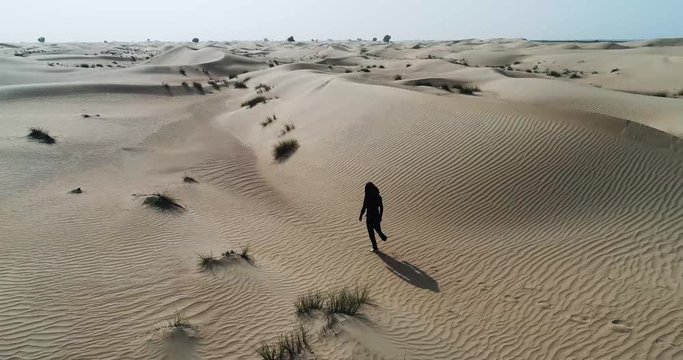 man in the desert