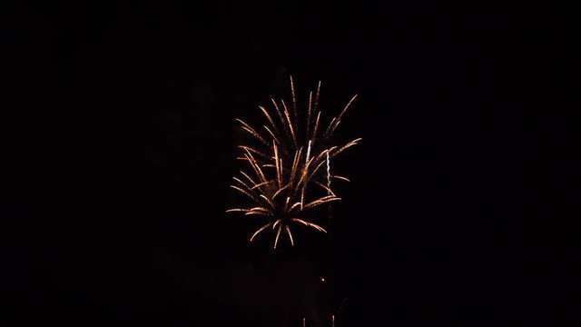 red fireworks, Slow motion 4k