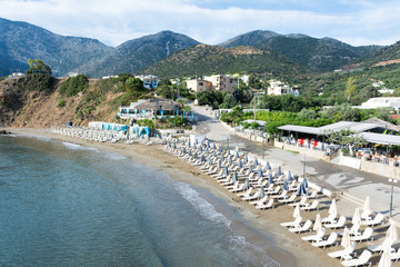 The beach of Bali in the village of Bali on Crete