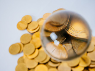 crystal ball coin,Future money.