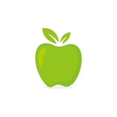 Apple fruit icon vector
