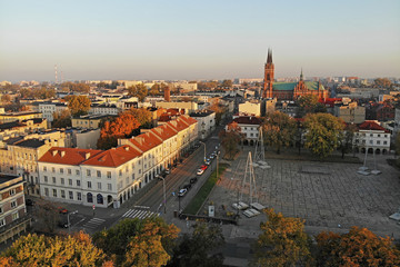 Fototapeta na wymiar Łódź, Polska- widok na Stary Rynek.