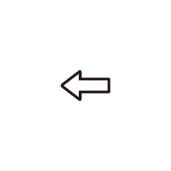 Left arrow icon vector