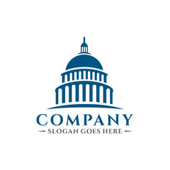 Capitol building logo template