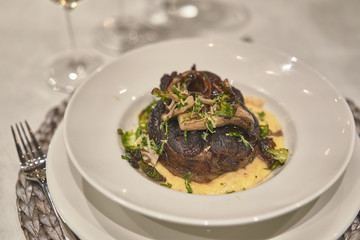 Ossobuco dish ready to eat