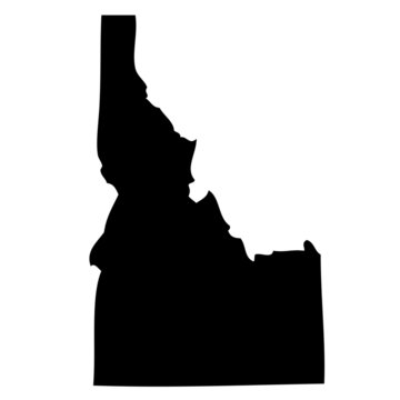 recommend clip art: Idaho - map state of USA