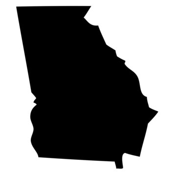 Georgia - map state of USA