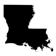 Louisiana - map state of USA