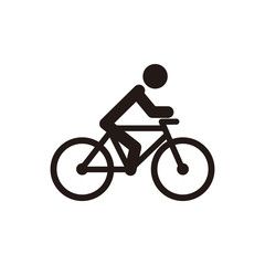 Cycling icon vector
