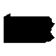 Pennsylvania - map state of USA