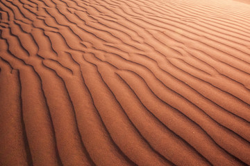 Morning light on sand dunes at Death Valley - abstract