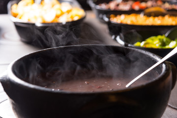Traditional bean stew in Brazil