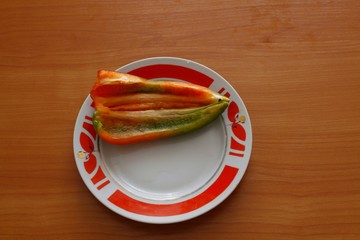Pepper on a plate